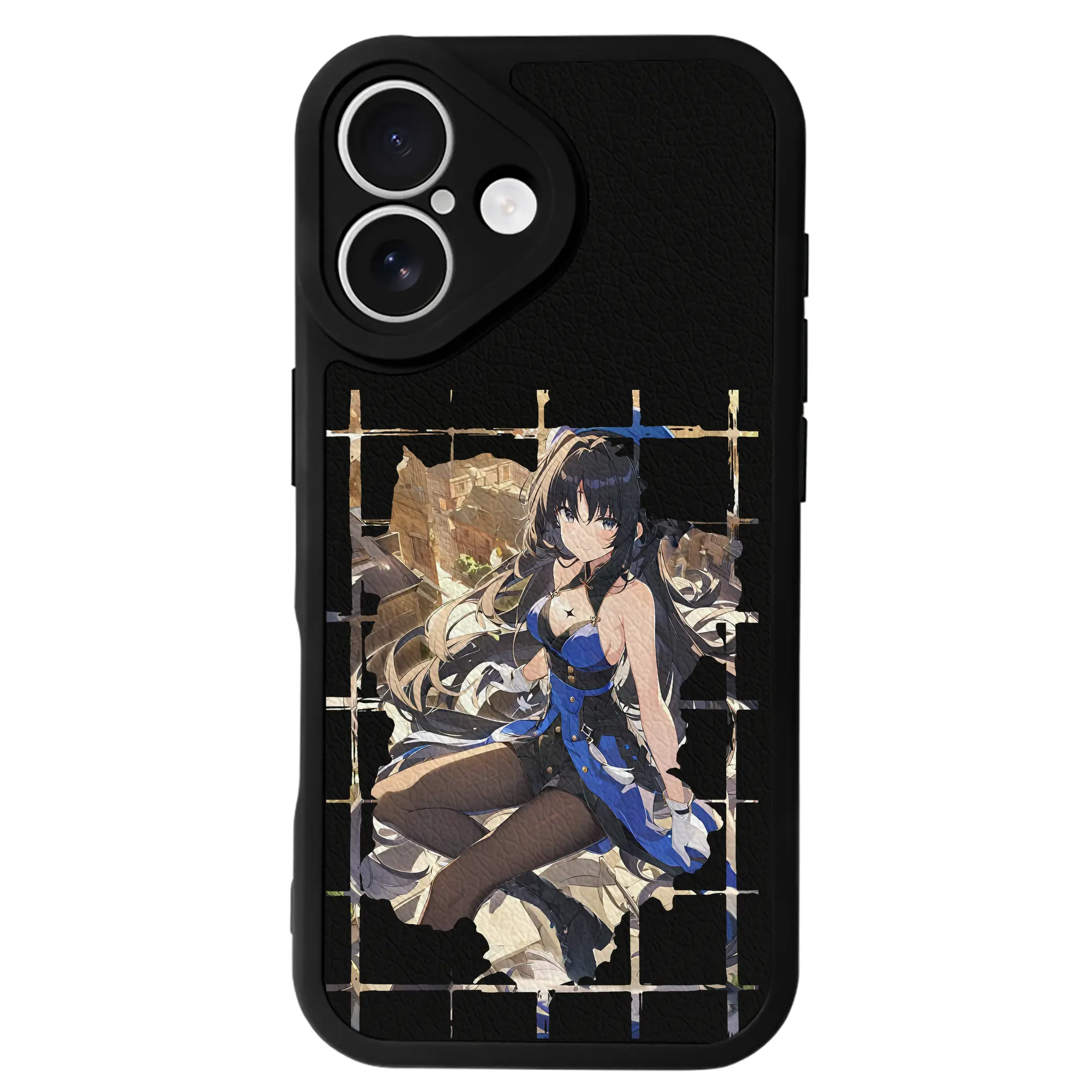 鳴潮 グッズ ヤンヤン - IPhone 16シリーズ対応 ・ シリコンスマホケース ・ レザー調 ・ 高精度フィット ・ 耐衝撃 ・ ワイヤレス充電対応 ・ 精密カット